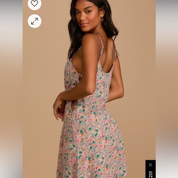 Lulus floral spring time mini dress - Picture 4 of 11